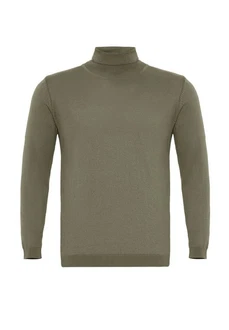 Dandalo Sweatshirt Roll Neck Jumper Dunkelgrün/Khaki