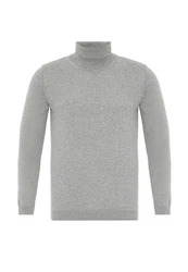 Dandalo Sweatshirt Roll Neck Jumper Grau/Hellgrau