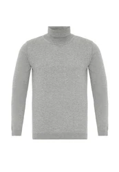 Dandalo Sweatshirt Roll Neck Jumper Grau/Hellgrau