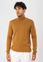 Dandalo Sweatshirt Roll Neck Jumper Gelb/Braun/Orange