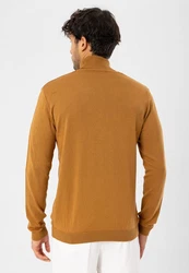 Dandalo Sweatshirt Roll Neck Jumper Gelb/Braun/Orange