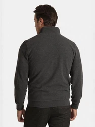 Jacey Quinn Sweatshirt 2 Pocket Full Zip Dunkelgrau/Dunkelblau/Grau