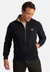 Jacey Quinn Sweatshirt 2 Pocket Full Zip Dunkelblau/Hellblau