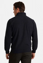 Jacey Quinn Sweatshirt 2 Pocket Full Zip Dunkelblau/Hellblau