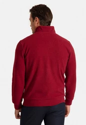 Jacey Quinn Sweatshirt 2 Pocket Full Zip Dunkelrot/Bordeaux/Rot