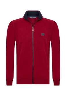 Jacey Quinn Sweatshirt 2 Pocket Full Zip Dunkelrot/Bordeaux/Rot
