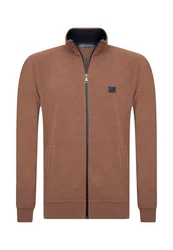 Jacey Quinn Sweatshirt 2 Pocket Full Zip Braun