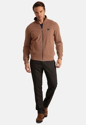 Jacey Quinn Sweatshirt 2 Pocket Full Zip Braun