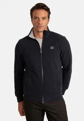 Jacey Quinn Sweatshirt 2 Pocket Full Zip Dunkelblau/Hellblau/Blau