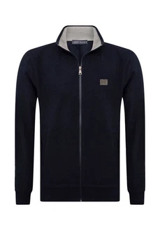 Jacey Quinn Sweatshirt 2 Pocket Full Zip Dunkelblau/Hellblau/Blau Jacey Quinn Sweatshirt 2 Pocket Full Zip Dunkelblau/Hellblau/Blau