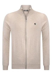 Jacey Quinn Sweatshirt Reglan Shoulder 2 Pocket Beige/Khaki/Braun
