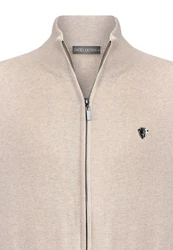 Jacey Quinn Sweatshirt Reglan Shoulder 2 Pocket Beige/Khaki/Braun