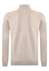 Jacey Quinn Sweatshirt Reglan Shoulder 2 Pocket Beige/Khaki/Braun