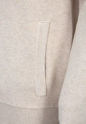 Jacey Quinn Sweatshirt Reglan Shoulder 2 Pocket Beige/Khaki/Braun