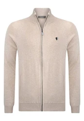 Jacey Quinn Sweatshirt Reglan Shoulder 2 Pocket Beige/Khaki/Braun