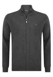 Jacey Quinn Sweatshirt Reglan Shoulder 2 Pocket Dunkelgrau/Grau