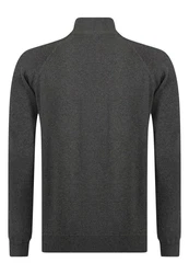 Jacey Quinn Sweatshirt Reglan Shoulder 2 Pocket Dunkelgrau/Grau