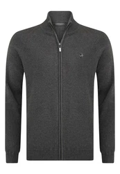 Jacey Quinn Sweatshirt Reglan Shoulder 2 Pocket Dunkelgrau/Grau