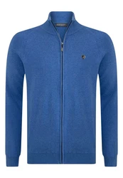 Jacey Quinn Sweatshirt Reglan Shoulder 2 Pocket Blau/Dunkelblau