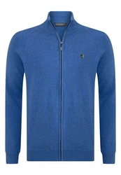 Jacey Quinn Sweatshirt Reglan Shoulder 2 Pocket Blau/Dunkelblau