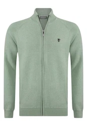 Jacey Quinn Sweatshirt Reglan Shoulder 2 Pocket Hellgrün/Grün/Dunkelgrün