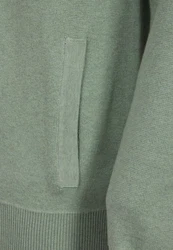 Jacey Quinn Sweatshirt Reglan Shoulder 2 Pocket Hellgrün/Grün/Dunkelgrün