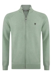 Jacey Quinn Sweatshirt Reglan Shoulder 2 Pocket Hellgrün/Grün/Dunkelgrün