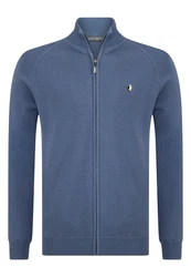 Jacey Quinn Sweatshirt Reglan Shoulder 2 Pocket Dunkelblau/Grau/Blau