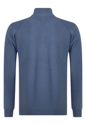 Jacey Quinn Sweatshirt Reglan Shoulder 2 Pocket Dunkelblau/Grau/Blau