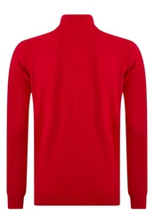 Jacey Quinn Sweatshirt Reglan Shoulder 2 Pocket Dunkelrot/Rot