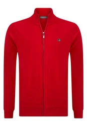 Jacey Quinn Sweatshirt Reglan Shoulder 2 Pocket Dunkelrot/Rot