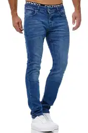 Slim-fit-Jeans Jeans Herren Slim Fit Jeanshose Stretch Designer Hose Denim