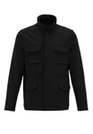 Antioch Wintermantel Cuba Coat Schwarz/Dunkelblau
