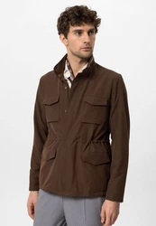 Antioch Wintermantel Cuba Coat Braun/Khaki/Dunkelgrün/Grau