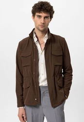 Antioch Wintermantel Cuba Coat Braun/Khaki/Dunkelgrün/Grau