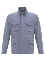 Antioch Wintermantel Cuba Coat Grau/Dunkelblau/Blau