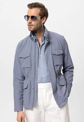 Antioch Wintermantel Cuba Coat Grau/Dunkelblau/Blau
