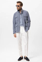 Antioch Wintermantel Cuba Coat Grau/Dunkelblau/Blau