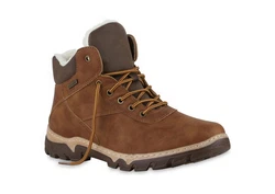 VAN HILL Winterboots Schuhe (841505) Braun/Beige/Dunkelbraun