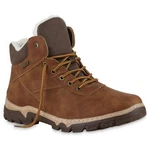 VAN HILL Winterboots Schuhe (841505) Braun/Beige/Dunkelbraun