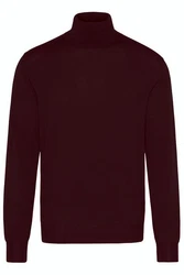 Digel Rollkragenpullover Francis Dunkelrot/Bordeaux/Lila
