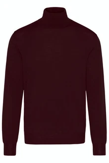 Digel Rollkragenpullover Francis Dunkelrot/Bordeaux/Lila