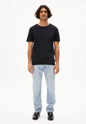 Armedangels T-Shirt JAAMES BRUSHED Schwarz