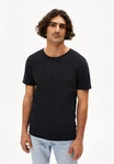 Armedangels T-Shirt JAAMES BRUSHED Schwarz