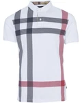 Barbour Poloshirt Piqu-Polo Blaine Weiß/Bordeaux/Rot/Mischfarben/Creme