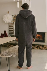 Next Jumpsuit Einteiler Dunkelgrau/Grau/Hellgrau/Dunkelblau