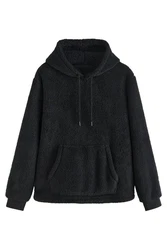 Next Kapuzenfleecejacke Kapuzensweatshirt Schwarz/Dunkelgrau