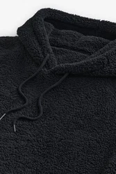 Next Kapuzenfleecejacke Kapuzensweatshirt Schwarz/Dunkelgrau