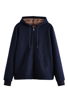 Next Kapuzenfleecejacke mit Borgfutter Next Kapuzenfleecejacke mit Borgfutter