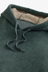 Next Kapuzenfleecejacke  (1-St) Dunkelgrün/Grün